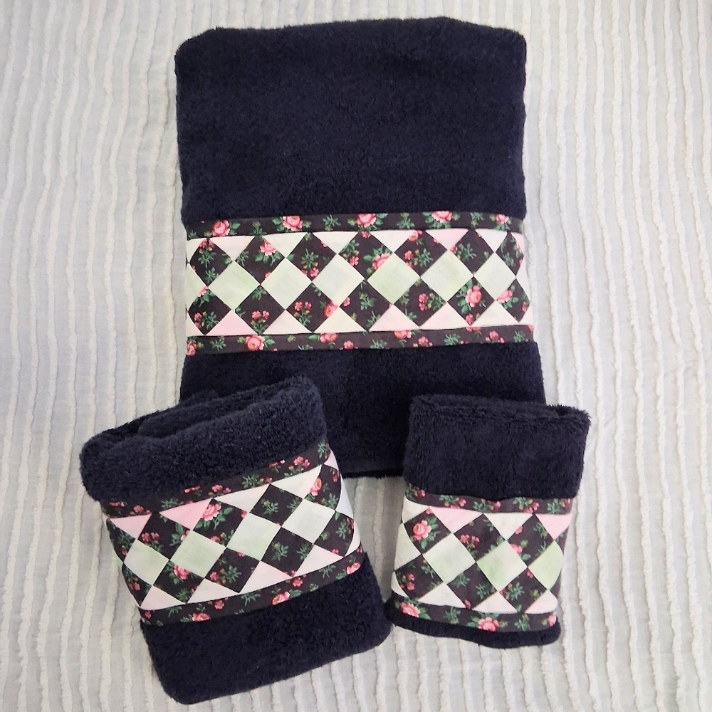 Vintage Towel Set 3 Pieces Fieldcrest Royal Velvet